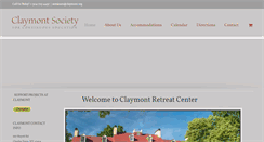 Desktop Screenshot of claymont.org