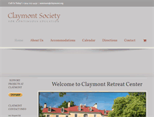 Tablet Screenshot of claymont.org